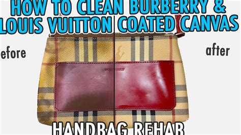 cleaning burberry canvas check bag|Burberry bag cleaning service.